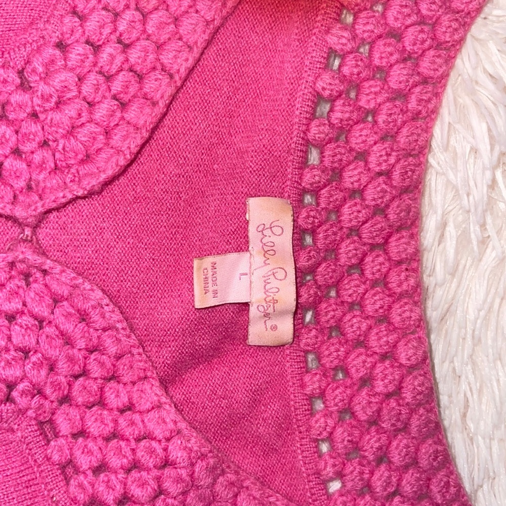 Lilly Pulitzer thick, cashmere tunic style sweater
